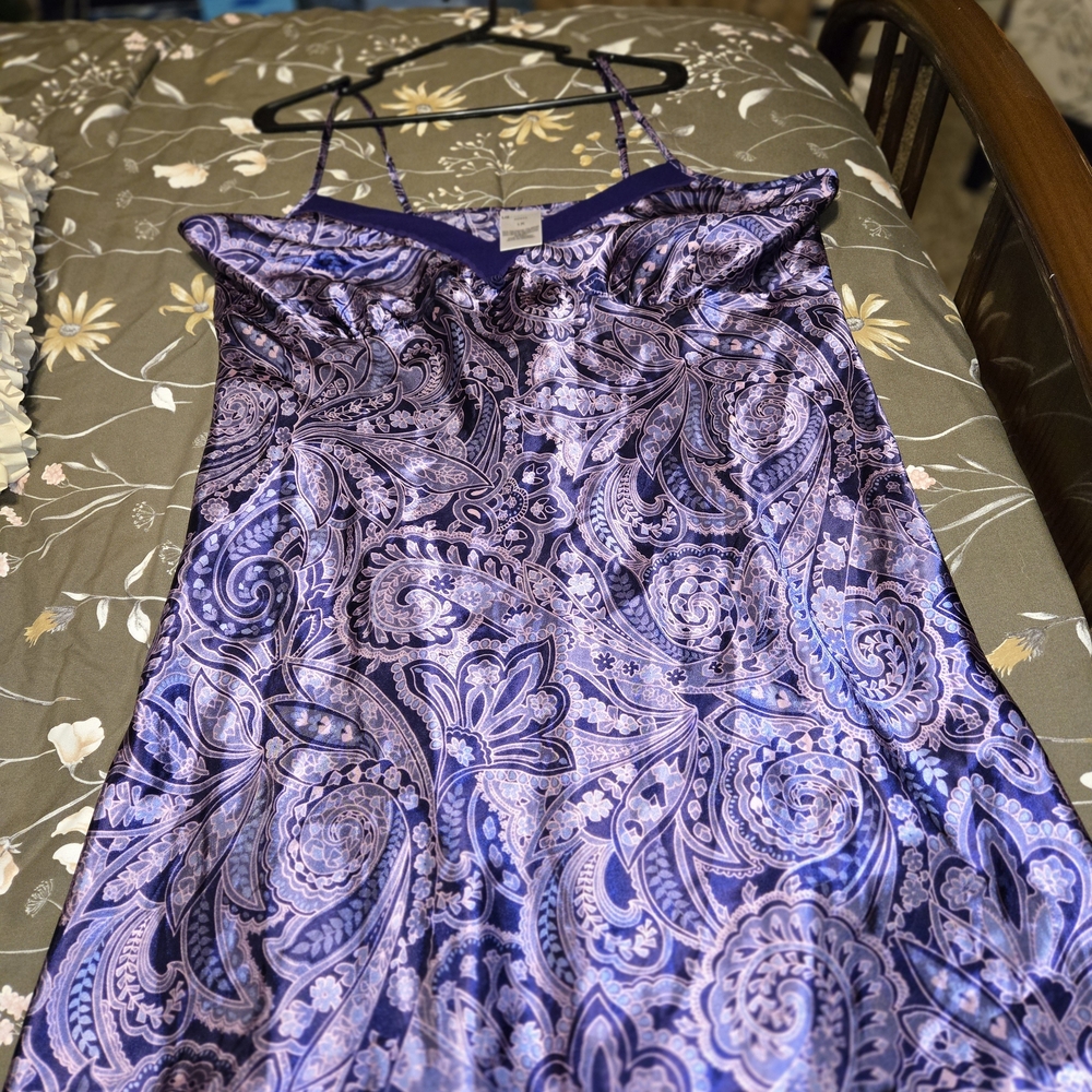 Liz Claiborne Purple and Pink Paisley Dress